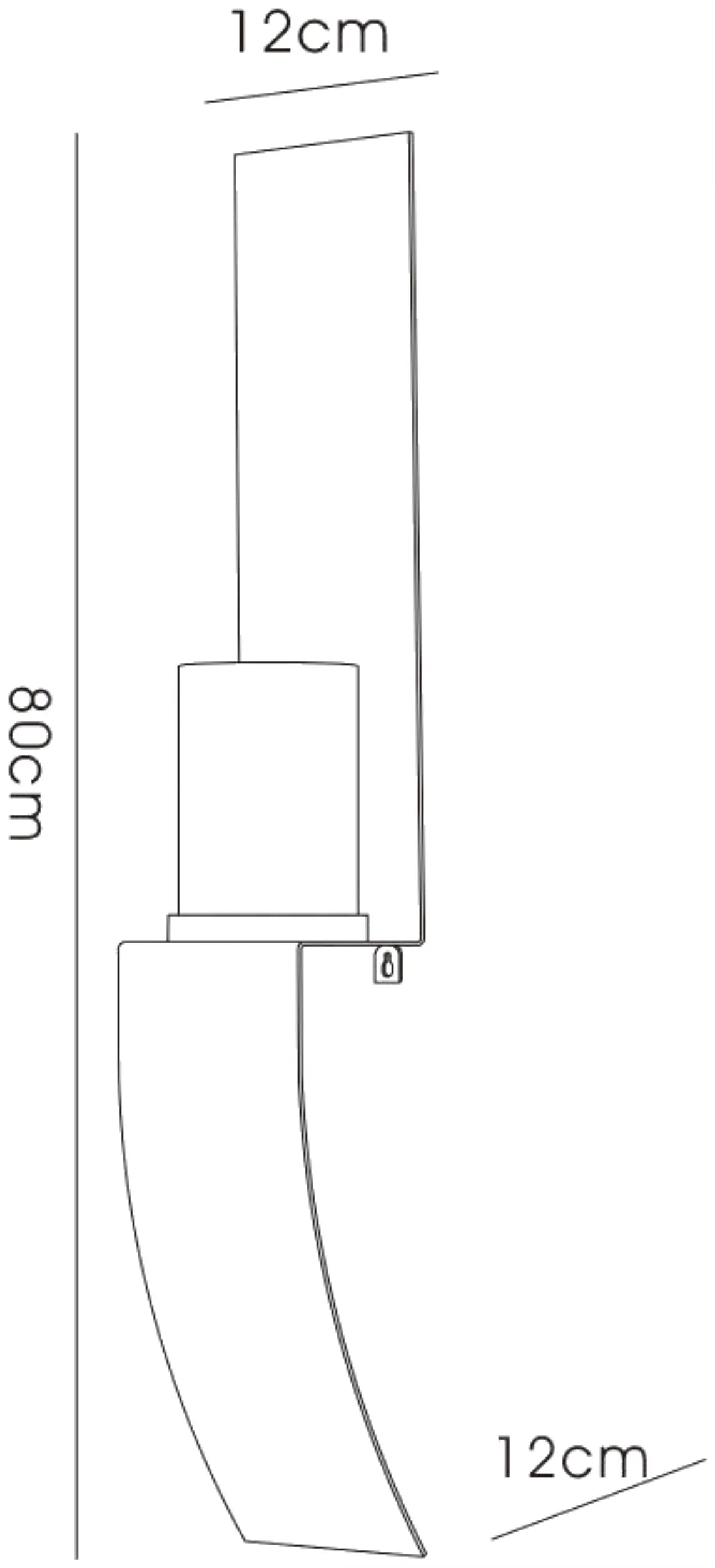 Lirio Wall Lamp Mounted Candle Holder 107cm IL70792  Diyas Home Lirio